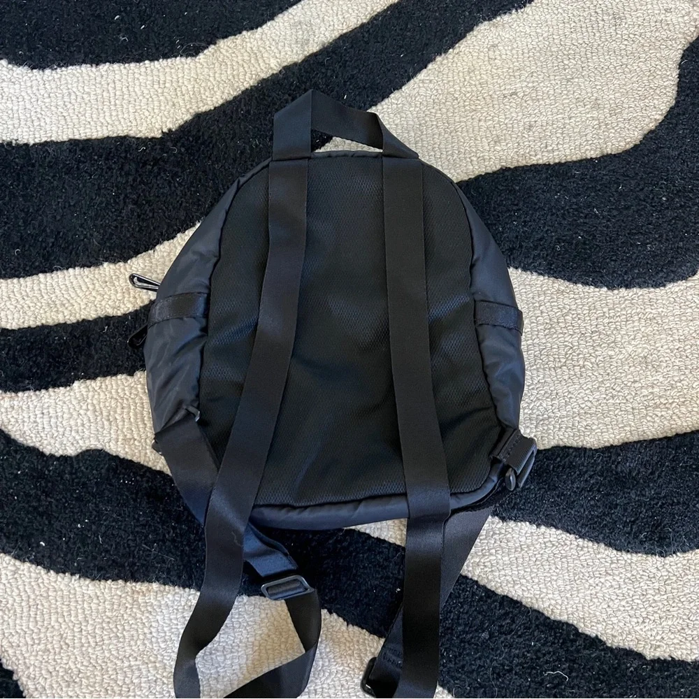 Nike Sportswear Futura Black Velour Mini Backpack